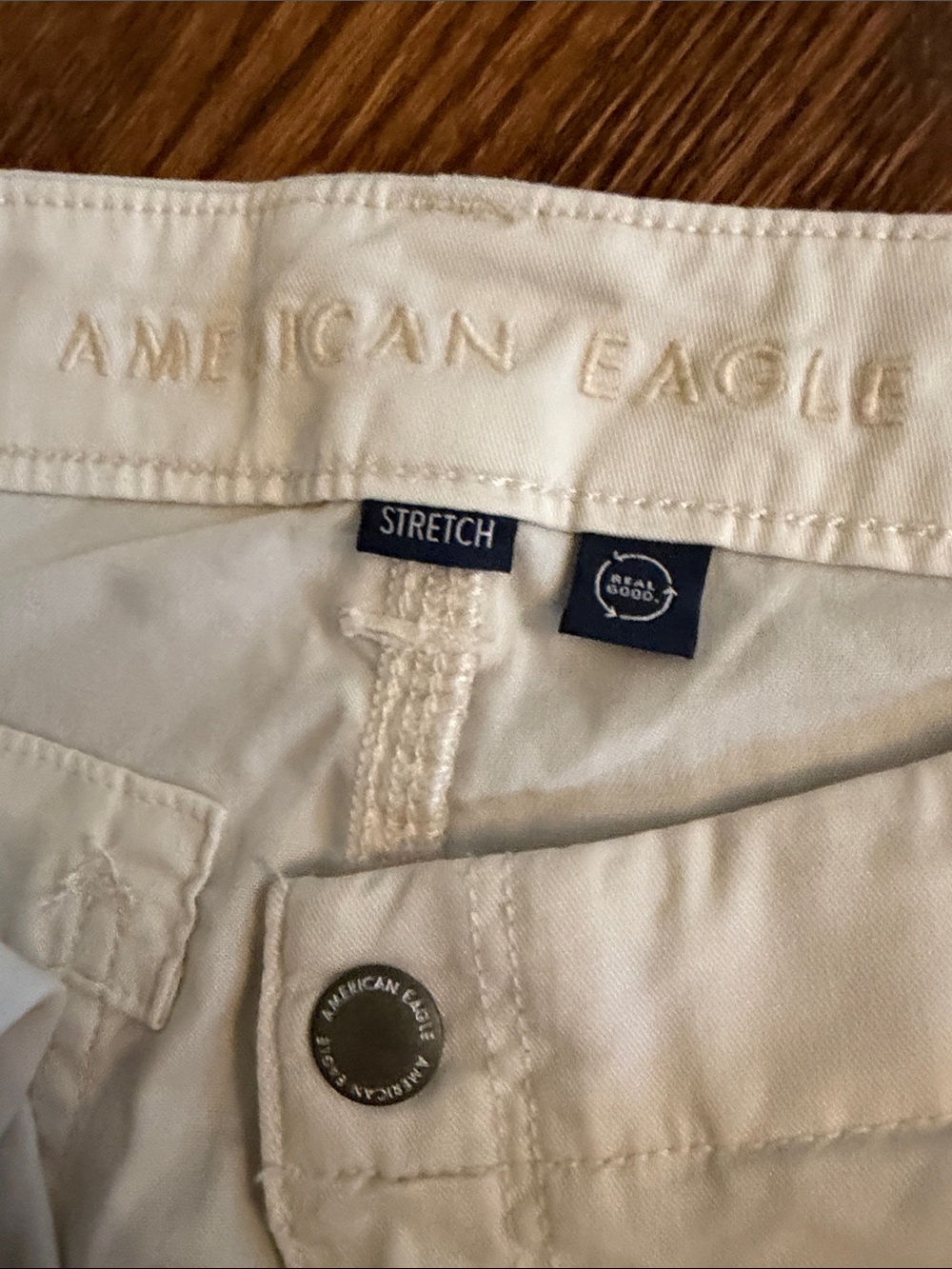 American Eagle lightweight Cargo Pants in light beige- Classic Utility Style 00 - Picture 3 of 10